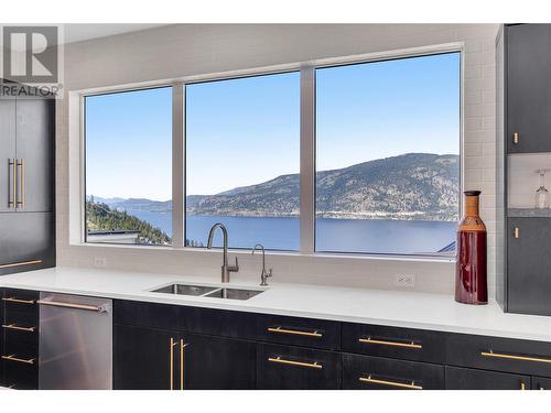 3649 Mckinley Beach Drive, Kelowna, BC - Indoor Photo Showing Kitchen With Double Sink