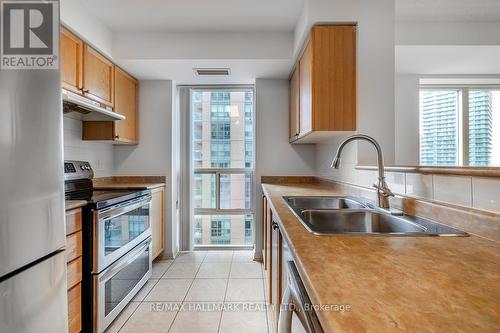 911 - 22 Olive Avenue, Toronto, ON - Indoor Photo Showing Kitchen With Double Sink