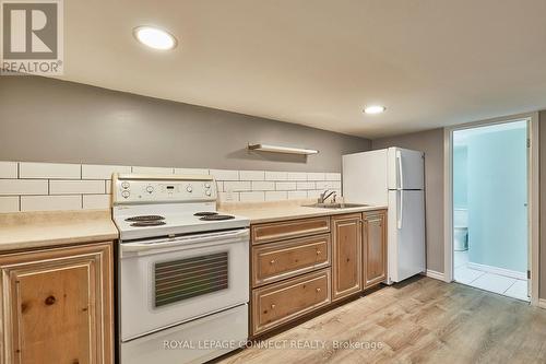 Bsmt - 258 Nassau Street, Oshawa, ON - Indoor Photo Showing Kitchen With Double Sink