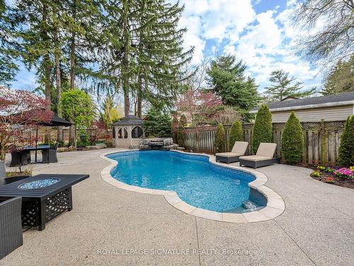 1600 Kenmuir Ave, Mississauga, ON - Outdoor With In Ground Pool With Backyard