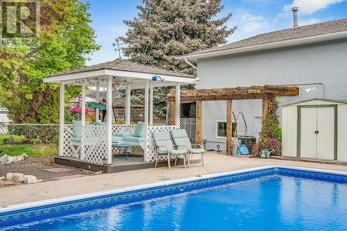 1100 Crown Street, Kelowna, BC - Outdoor With In Ground Pool With Deck Patio Veranda