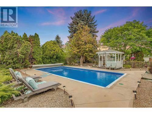 1100 Crown Street, Kelowna, BC - Outdoor With In Ground Pool With Backyard
