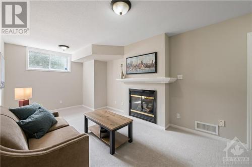 346 Hillsboro Private, Kanata, ON - Indoor Photo Showing Living Room With Fireplace