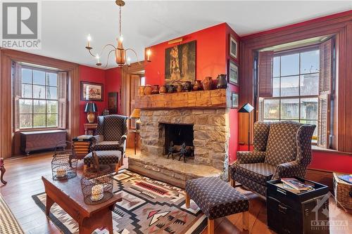 9384 Branch Road, North Augusta, ON - Indoor Photo Showing Living Room With Fireplace