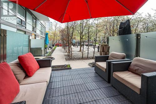 117 - 55 Stewart Street, Toronto, ON - Outdoor With Deck Patio Veranda With Exterior