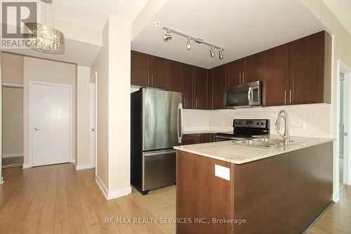 1411 - 3985 Grand Park Drive, Mississauga, ON - Indoor Photo Showing Kitchen With Stainless Steel Kitchen