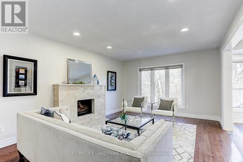 42 Petch Crescent, Aurora, ON - Indoor Photo Showing Living Room With Fireplace