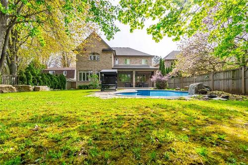 212 Valleyview Drive, Ancaster, ON - Outdoor With In Ground Pool With Backyard