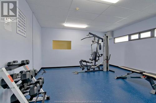 150 Park Unit# 1706, Windsor, ON - Indoor Photo Showing Gym Room