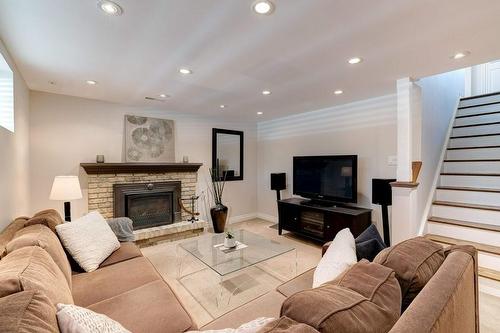 4456 Tremineer Avenue, Burlington, ON - Indoor Photo Showing Living Room With Fireplace