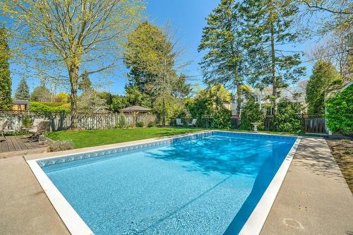 4456 Tremineer Avenue, Burlington, ON - Outdoor With In Ground Pool With Backyard