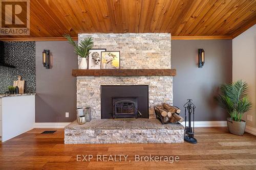 2320 Lake Ridge Road, Uxbridge, ON - Indoor Photo Showing Living Room With Fireplace