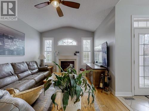 410 Carnwith Drive E, Whitby, ON - Indoor Photo Showing Living Room With Fireplace