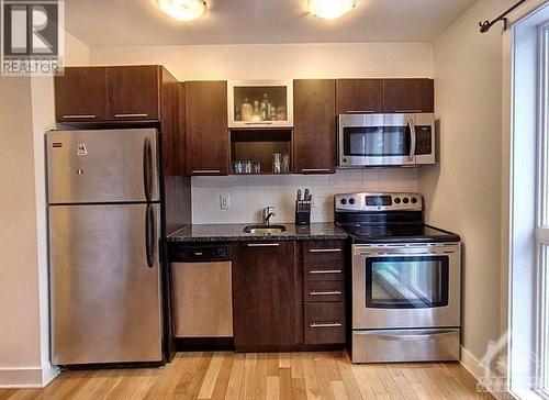 360 Cumberland Street Unit#103, Ottawa, ON - Indoor Photo Showing Kitchen With Stainless Steel Kitchen