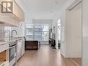 2802 - 181 Dundas Street E, Toronto, ON  - Indoor Photo Showing Kitchen With Upgraded Kitchen 