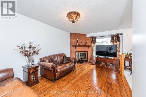30 Houndtrail Drive, Toronto, ON - Indoor Photo Showing Living Room With Fireplace