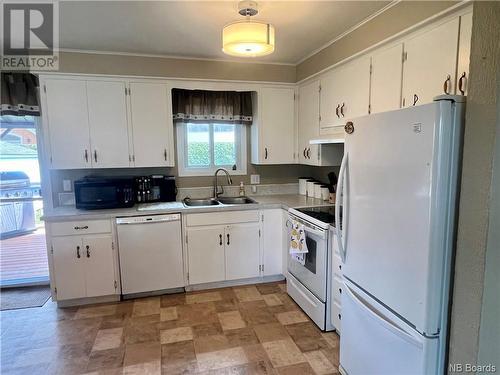 727 4Ieme Avenue, Grand Falls, NB - Indoor Photo Showing Kitchen With Double Sink