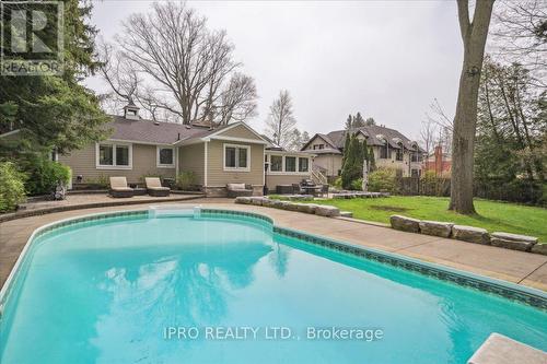 1037 Lakeshore Road W, Oakville, ON - Outdoor With In Ground Pool With Backyard