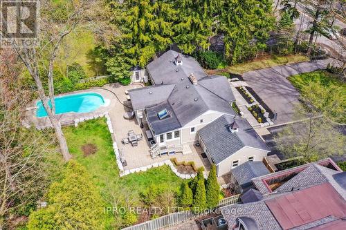 1037 Lakeshore Road W, Oakville, ON - Outdoor With In Ground Pool With View