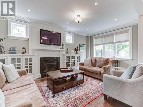 42 Mervyn Avenue, Toronto, ON - Indoor Photo Showing Living Room With Fireplace