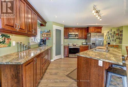 6 Alice Street, Bancroft, ON - Indoor Photo Showing Kitchen With Double Sink