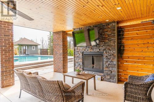 197 Balmy Beach Road, Georgian Bluffs, ON - Outdoor With Fireplace With Deck Patio Veranda With Exterior