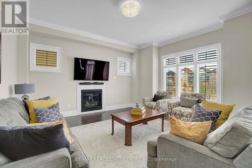 43 Longevity Road, Brampton, ON - Indoor Photo Showing Living Room With Fireplace