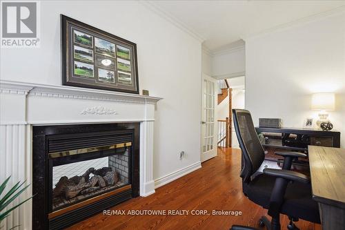 174 Tawny Crescent, Oakville, ON - Indoor Photo Showing Office With Fireplace