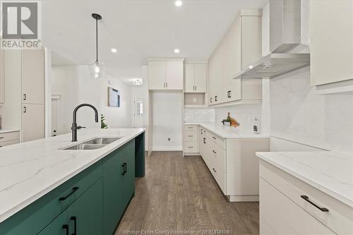 3198 Tullio Drive, Lasalle, ON - Indoor Photo Showing Kitchen With Double Sink