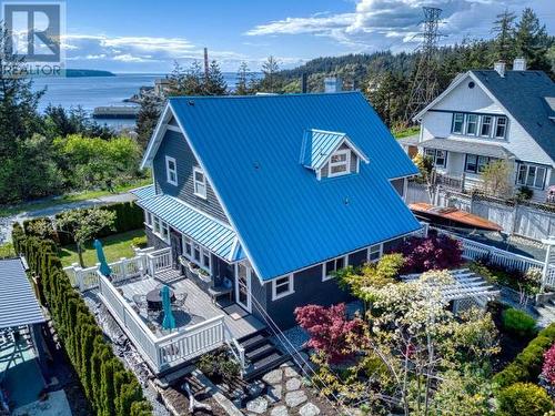 5662 Marine Ave, Powell River, BC - Outdoor With Body Of Water With Deck Patio Veranda