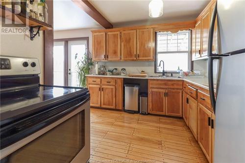 45 Frier St, Moncton, NB - Indoor Photo Showing Kitchen With Double Sink