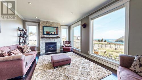 12 Stacks Lane, Outer Cove, NL - Indoor Photo Showing Living Room With Fireplace