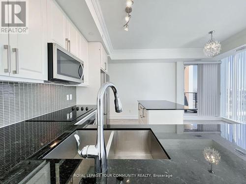 1202A - 9608 Yonge Street, Richmond Hill, ON - Indoor Photo Showing Kitchen With Double Sink With Upgraded Kitchen