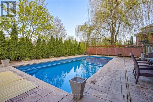 1360 Winterberry Drive, Burlington, ON - Outdoor With In Ground Pool With Backyard