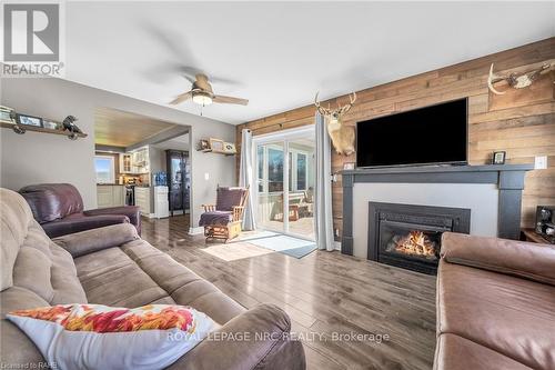 2970 Lakeshore Road, Haldimand, ON - Indoor Photo Showing Living Room With Fireplace