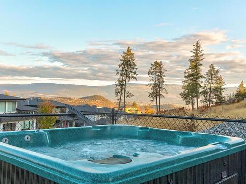 208 Skyland Drive, Kelowna, BC - Outdoor With Above Ground Pool With View