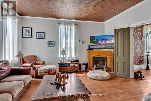 4225 Highway 7, Asphodel-Norwood, ON - Indoor Photo Showing Living Room With Fireplace