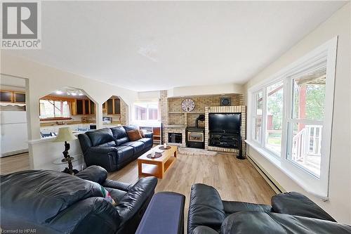 74431 Woodland Drive, Bluewater, ON - Indoor Photo Showing Living Room With Fireplace