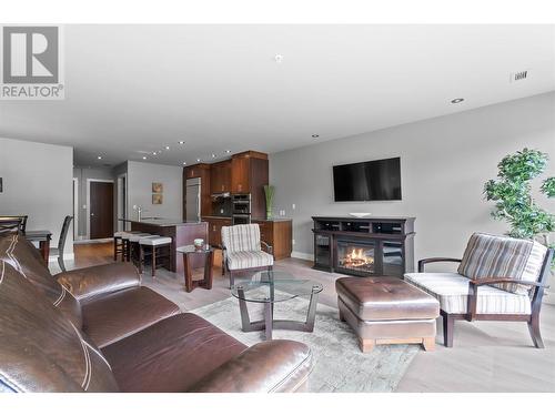 326 Mara Lake Lane Unit# 206, Sicamous, BC - Indoor Photo Showing Living Room With Fireplace
