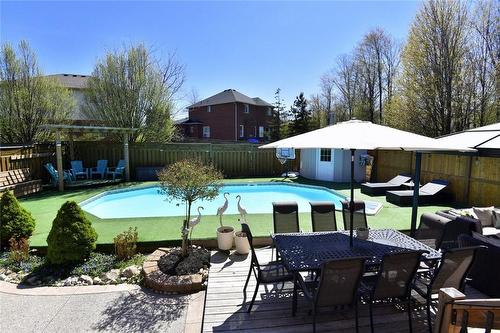 273 Highland Road W, Stoney Creek, ON - Outdoor With In Ground Pool With Deck Patio Veranda With Backyard