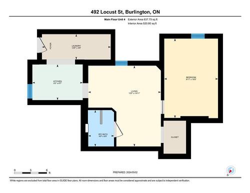 unit 4 floor plan - 492 Locust Street, Burlington, ON - Other