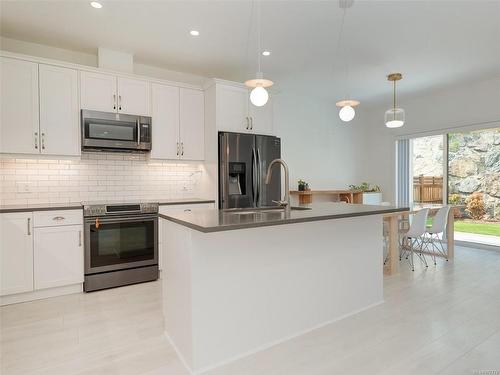 1241 Nova Crt, Langford, BC - Indoor Photo Showing Kitchen With Stainless Steel Kitchen With Upgraded Kitchen