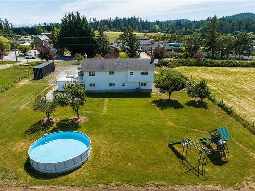 4425 Happy Valley Rd, Metchosin, BC - Outdoor With Above Ground Pool With View
