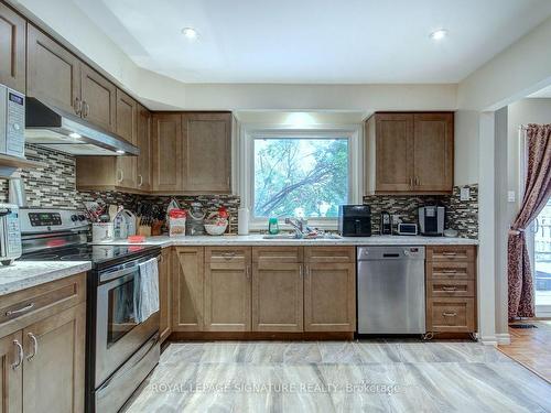 4188 Martlen Cres, Mississauga, ON - Indoor Photo Showing Kitchen With Double Sink