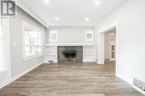 136 Gage Avenue S, Hamilton, ON - Indoor With Fireplace
