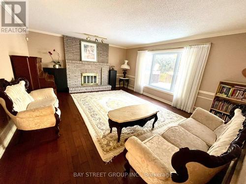 19 Bluebell Crescent, Hamilton, ON - Indoor Photo Showing Living Room With Fireplace