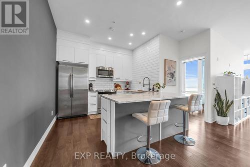 602 - 50 Murray Street W, Hamilton, ON - Indoor Photo Showing Kitchen With Stainless Steel Kitchen With Upgraded Kitchen