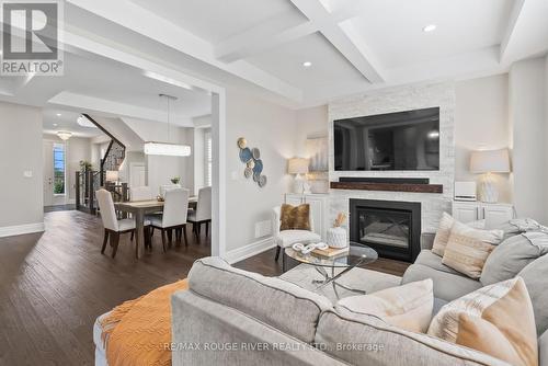 2 Blenheim Circle, Whitby, ON - Indoor Photo Showing Living Room With Fireplace
