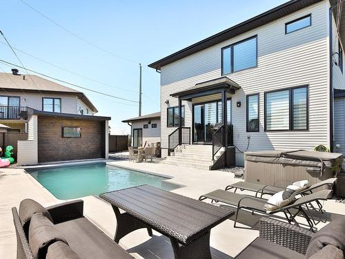 Backyard - 1851 Rue Henri-Blaquière, Chambly, QC - Outdoor With In Ground Pool With Exterior