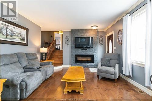 1320 Ryan St, Moncton, NB - Indoor Photo Showing Living Room With Fireplace